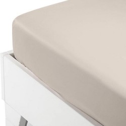 Κατωσέντονο King Size Satin Beige Cotton Sunshine (180x200+35) Με Λάστιχο 1Τεμ