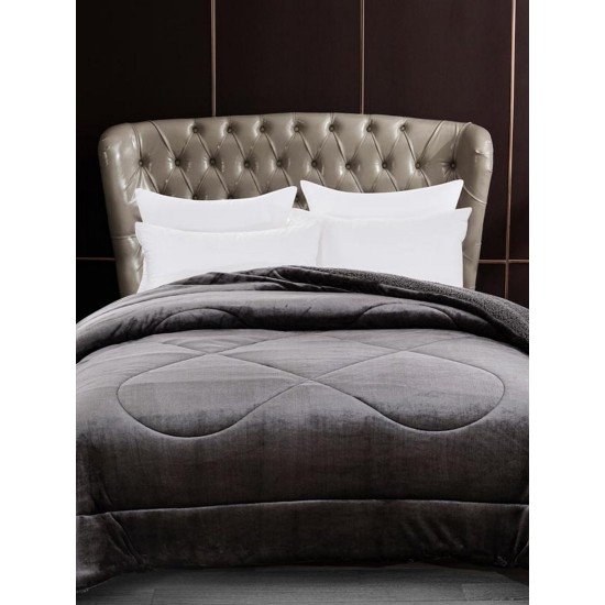 Κουβερτοπάπλωμα Με Sherpa Υπέρδιπλο Coral Anthracite Sunshine (220x240) 1Τεμ