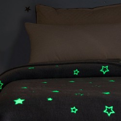 Κουβέρτα Fleece Φωσφοριζέ Κούνιας Bebe Stars Blue Sunshine (80x90) 1Τεμ