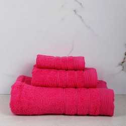 Πετσέτα Προσώπου Χίμπουρι 4 Fuchsia Cotton Sunshine (50x90) 1Τεμ