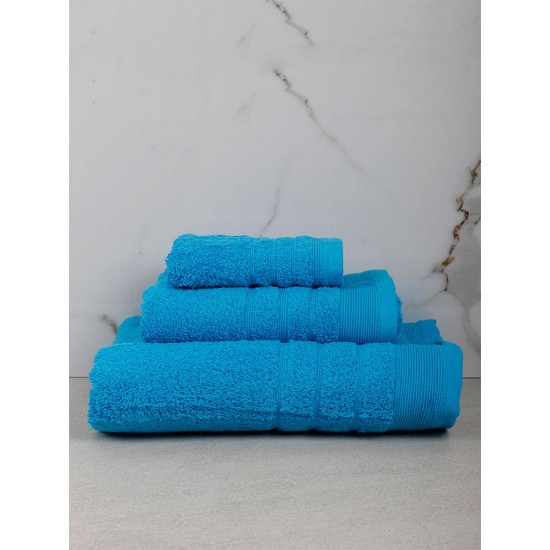 Πετσέτα Χεριών Χίμπουρι 17 Turquoise Cotton Sunshine (30x50) 1Τεμ
