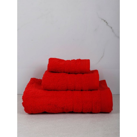 Πετσέτα Χεριών Χίμπουρι 21 Red Cotton Sunshine (40x60) 1Τεμ Πετσέτα Χεριών Χίμπουρι 21 Red Cotton Sunshine (40x60) 1Τεμ