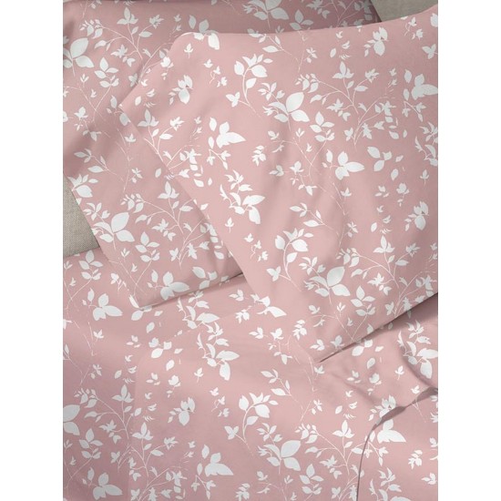 Παπλωματοθήκη Υπέρδιπλη Print Menta 040 Pink Polycotton Sunshine (230x250) 1Τεμ