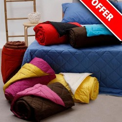 Κουβερλί Υπέρδιπλο Percale Solid Brown-Pink Cotton Sunshine (220x240) 1Τεμ Κουβερλί Υπέρδιπλο Percale Solid Brown-Pink Cotton Sunshine (220x240) 1Τεμ