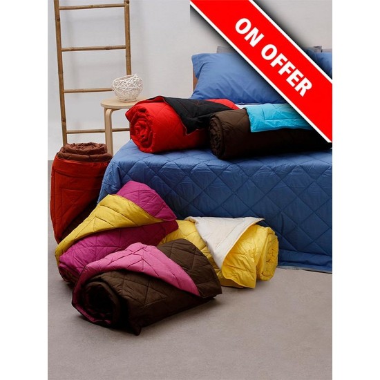 Κουβερλί Υπέρδιπλο Percale Solid Brown-Pink Cotton Sunshine (220x240) 1Τεμ Κουβερλί Υπέρδιπλο Percale Solid Brown-Pink Cotton Sunshine (220x240) 1Τεμ