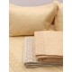 Κουβερλί Υπέρδιπλο Σετ Percale Beige Με Κέντημα Cotton Sunshine (220x240) 3Τεμ