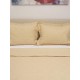 Κουβερλί Υπέρδιπλο Σετ Percale Cream Με Κέντημα Cotton Sunshine (220x240) 3Τεμ