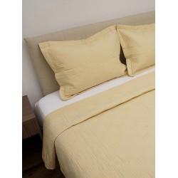 Κουβερλί Υπέρδιπλο Σετ Percale Yellow Με Κέντημα Cotton Sunshine (220x240) 3Τεμ Κουβερλί Υπέρδιπλο Σετ Percale Yellow Με Κέντημα Cotton Sunshine (220x240) 3Τεμ