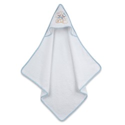 Κάπα Βρεφική Couple 06 Blue Με Κέντημα Cotton Sunshine (75x75) 1Τεμ