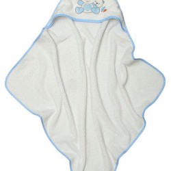Κάπα Βρεφική Με Κέντημα Panda Blue Cotton Sunshine (75x75) 1Τεμ