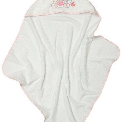 Κάπα Βρεφική Με Κέντημα Panda Pink Cotton Sunshine (75x75) 1Τεμ