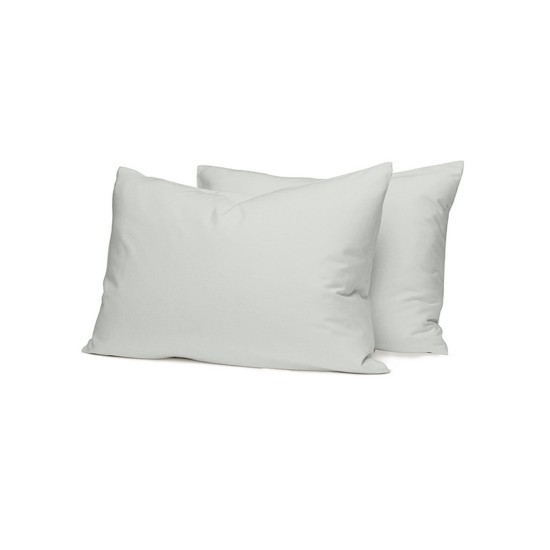 Μαξιλαροθήκες Σετ Feelings 106 Light Grey Cotton Sunshine (50Χ70) 2Τεμ