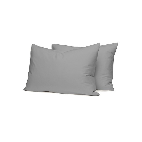 Μαξιλαροθήκες Σετ Feelings 107 Dark Grey Cotton Sunshine (50Χ70) 2Τεμ