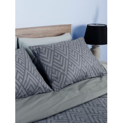Μαξιλαροθήκες Σετ Feelings 2036 Grey Cotton Sunshine (50Χ70) 2Τεμ
