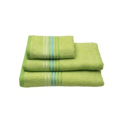 Πετσέτα Προσώπου Stripes Green Cotton Sunshine (50x100) 1Τεμ