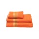Πετσέτα Προσώπου Stripes Orange Cotton Sunshine (50x100) 1Τεμ