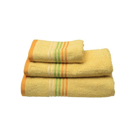 Πετσέτα Προσώπου Stripes Yellow Cotton Sunshine (50x100) 1Τεμ