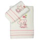 Πετσέτες Βρεφικές Με Κέντημα Σετ Elephant 03 Pink Cotton Sunshine 2Τεμ
