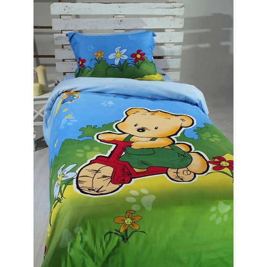 Σεντόνια Ημίδιπλα Σετ Print 03 Satin Cotton Sunshine (180x260) 3Τεμ