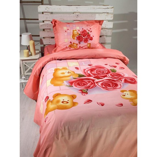 Σεντόνια Ημίδιπλα Σετ Print 27 Satin Cotton Sunshine (180x260) 3Τεμ