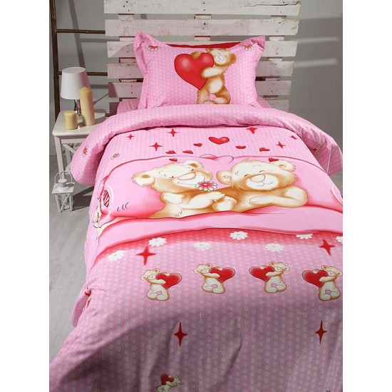 Σεντόνια Ημίδιπλα Σετ Print 57 Satin Cotton Sunshine (180x260) 3Τεμ