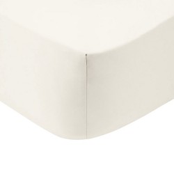 Κατωσέντονο King Size Feelings 100 White Cotton Sunshine (180x200+30) Με Λάστιχο 1Τεμ