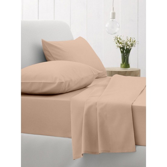 Πανωσέντονο Υπέρδιπλο Feelings 110 Beige Cotton Sunshine (235x270) 1Τεμ