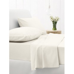 Σεντόνια Διπλά Σετ Feelings 100 White Cotton Sunshine (200x270) 4Τεμ