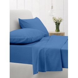 Σεντόνια Διπλά Σετ Feelings 104 Blue Cotton Sunshine (200x270) 4Τεμ