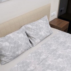 Σεντόνια Υπέρδιπλα Σετ Feelings 2032 Grey Cotton Sunshine (235x270) 4Τεμ