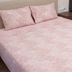 Σεντόνια Υπέρδιπλα Σετ Feelings 2032 Pink Cotton Sunshine (235x270) 4Τεμ