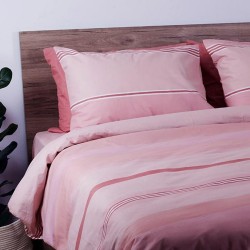 Σεντόνια Υπέρδιπλα Σετ Feelings 2034 Pink Cotton Sunshine (235x270) 4Τεμ