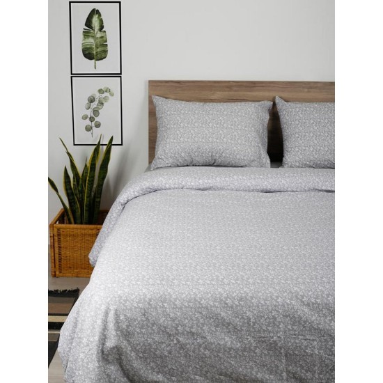 Σεντόνια Διπλά Σετ Feelings 920 Grey Cotton Sunshine (200x270) 4Τεμ