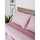 Σεντόνια Διπλά Σετ Feelings 920 Pink Cotton Sunshine (150x205+30 ) Με Λάστιχο 4Τεμ