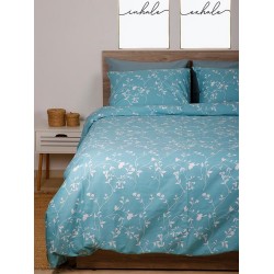 Σεντόνια Μονά Σετ Feelings 924 Aqua Cotton Sunshine (165x270) 3Τεμ