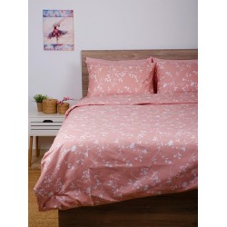 Σεντόνια Μονά Σετ Feelings 924 Pink Cotton Sunshine (165x270) 3Τεμ