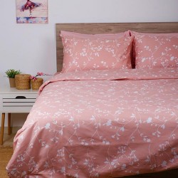 Σεντόνια King Σετ Feelings 924 Pink Cotton Sunshine (260x270) 4Τεμ