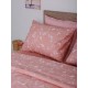 Σεντόνια Μονά Σετ Feelings 924 Pink Cotton Sunshine (165x270) 3Τεμ