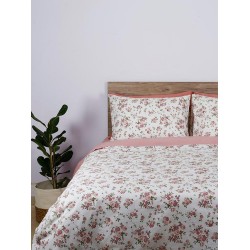 Σεντόνια Μονά Σετ Feelings 929 Pink Cotton Sunshine (165x270) 3Τεμ