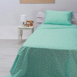Σεντόνια Μονά Σετ Feelings 22 Aqua Cotton Sunshine (165x270) 3Τεμ