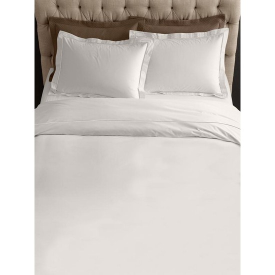 Σεντόνια King Σετ Solid Ecru Satin Cotton Sunshine (270x280) 4Τεμ