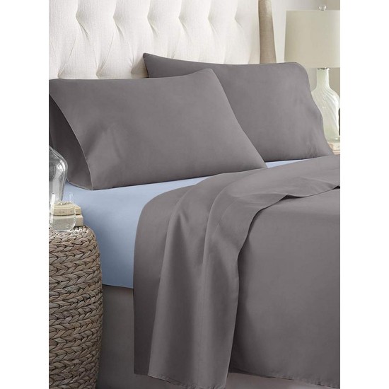 Σεντόνια Διπλά Σετ Menta 207 Polycotton Sunshine (200x250) 4Τεμ