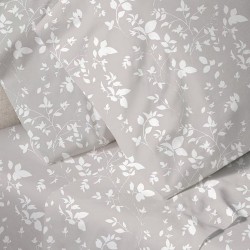 Σεντόνια Μονά Σετ Print Menta 040 Grey Polycotton Sunshine (160x250) 3Τεμ