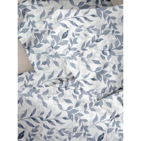 Παπλωματοθήκη Μονή Print Menta 050 Blue Polycotton Sunshine (170x250) 1Τεμ