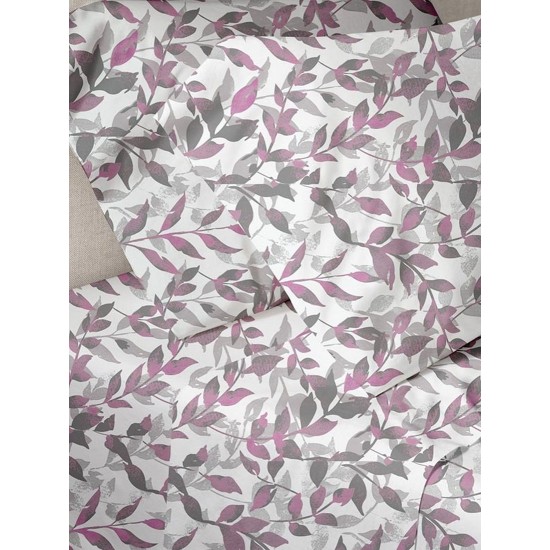 Παπλωματοθήκη Μονή Print Menta 050 Violet Polycotton Sunshine (170x250) 1Τεμ