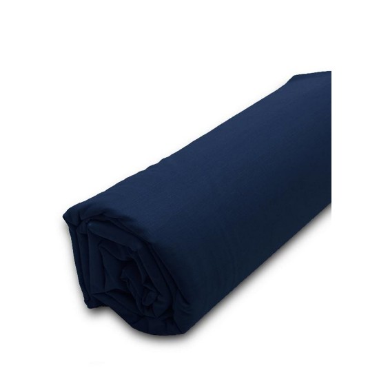 Κατωσέντονο King Size Menta 26 Navy Polycotton Sunshine (180x200+20) Με Λάστιχο 1Τεμ