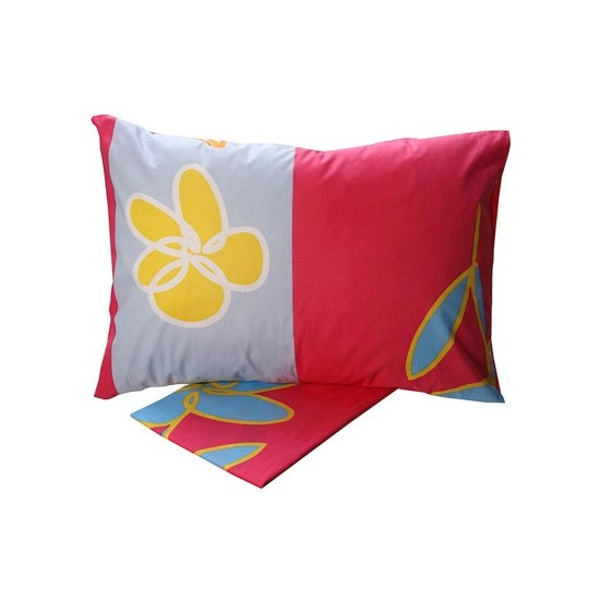 Σεντόνια Μονά Σετ Print Feelings 129 Pink Cotton Sunshine (160x260) 3Τεμ