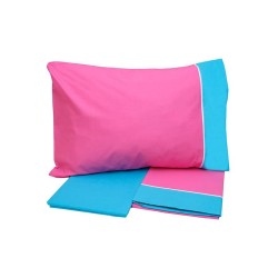 Σεντόνια Μονά Σετ Print Feelings 2215 Fuchsia Cotton Sunshine (160x260) 3Τεμ
