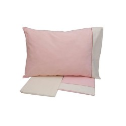Σεντόνια Μονά Σετ Print Feelings 2221 Pink Cotton Sunshine (160x260) 3Τεμ