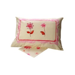 Σεντόνια Μονά Σετ Print Feelings 4031 Pink Cotton Sunshine (160x260) 3Τεμ